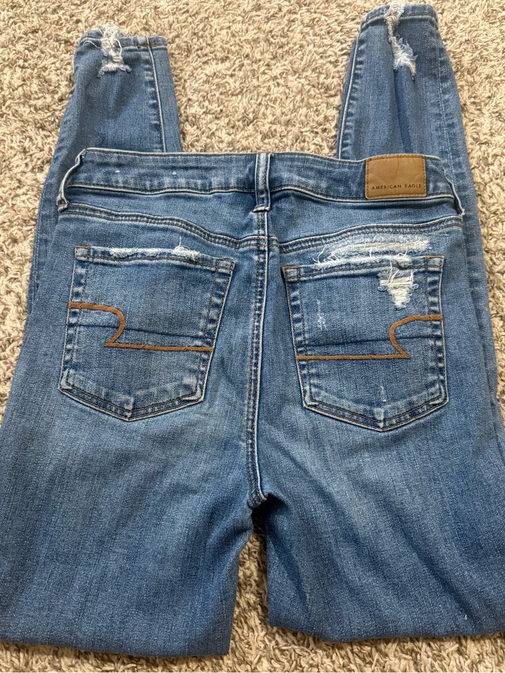 American Eagle Outfitters Distressed Super Stretch Skinny Jeans - Picture 3 of 8
